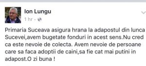 Mesajul transmis de Ion Lungu pe reteaua de socializare