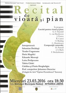 recital de vioara si pian