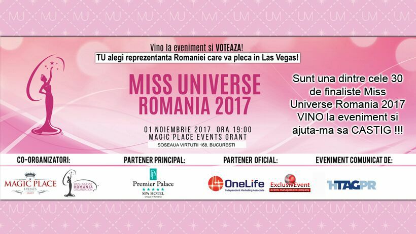 Suceveanca se află printre cele 30 de finaliste Miss Universe România 2017.