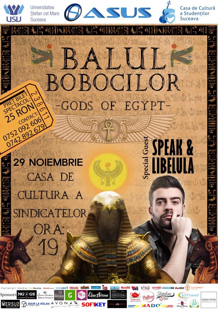 Speak, invitat de onoare la Balului Bobocilor USV 2017