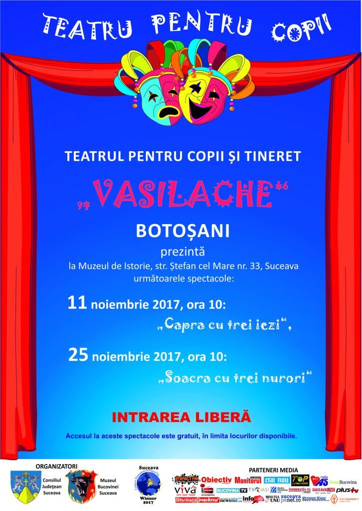 O nouă stagiune de teatru pentru copii, la Muzeul de Istorie