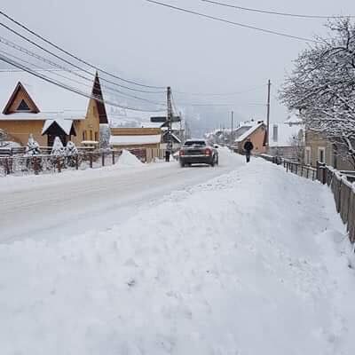 Imagine din comuna Pojorîta, de luni dimineață